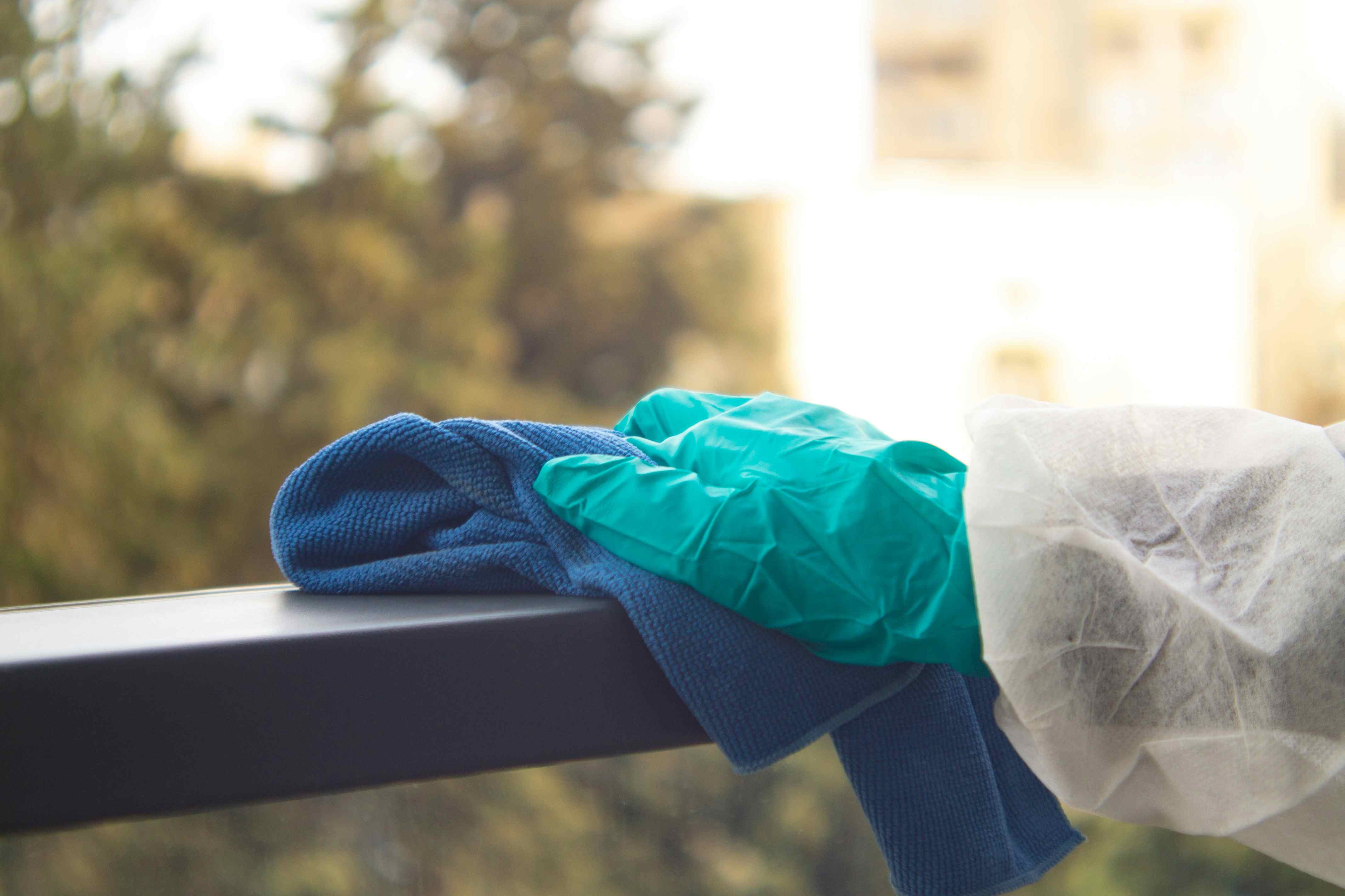 Commercial cleaning — disinfecting shared surfaces